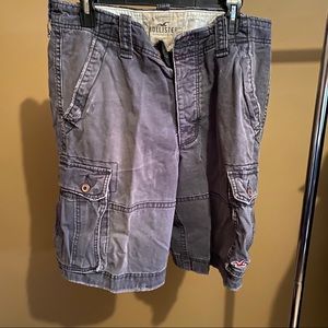 Hollister blue cargo shorts size 32